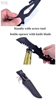 Wielofunkcyjny przetrwania nóż myśliwski prosty nóż samoobrony przenośny nóż nurkowanie prosty nóż otwarty nóż NF030