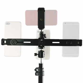 Wielofunkcyjny telefon komórkowy stoisko 1/4 statyw 3-pozycyjny uchwyt do klipu wideo Live Selfie Stick smartfon aparat monopod