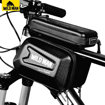 WILD MAN 6.5 in rowerowe torby przednia rama Rowerowa MTB worek wodoodporny ekran dotykowy Górna rurka torba do telefonu komórkowego rowerowych akcesoriów