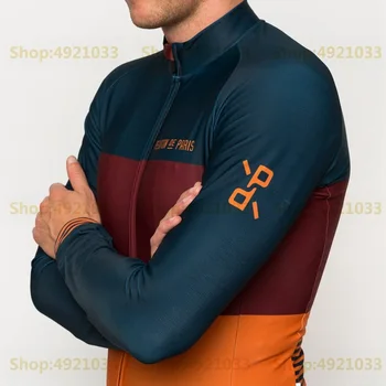 Wiosna Nowy 2019 marka odzieżowa jazda na Rowerze Jersey mężczyźni z długim rękawem rowerowa odzież bluzki Tricolore Domestique RBX Outdoor Riding Wear