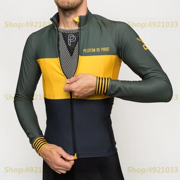 Wiosna Nowy 2019 marka odzieżowa jazda na Rowerze Jersey mężczyźni z długim rękawem rowerowa odzież bluzki Tricolore Domestique RBX Outdoor Riding Wear