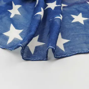 [Wizualne osi] zbyt duży podłużny Styl vintage wiskoza amerykańską flagę szalik kobiety flaga USA Szale i szaliki SFJ001