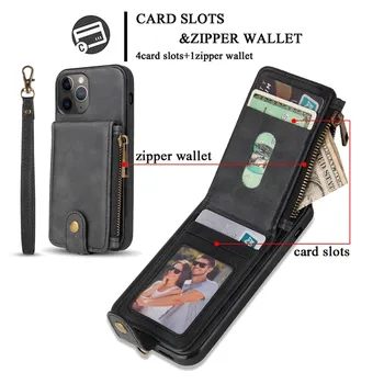Wizytówka portfel para miękki futerał dla iPhone 11 12 Pro Max mini 7 8 6 6s Plus XR X XS MAX SE 2 pokrowiec silikonowy do telefonu fundas