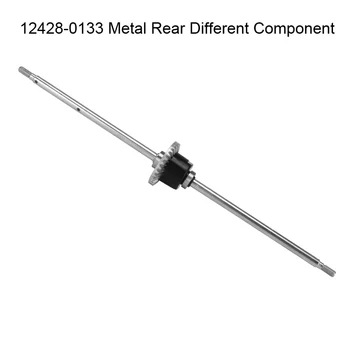 Wltoys 12428 1/12 RC, części samochodowe 0091 aktualizacja metalowego przedniego mechanizmu różnicowego 12428-0133 metalowego tylnego mechanizmu różnicowego 12429