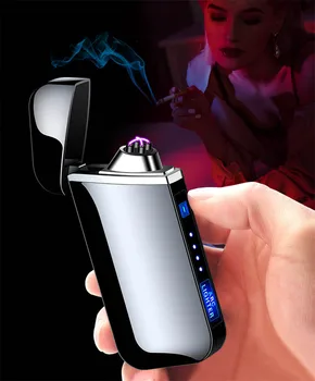 Wodoodporna podwójna co zapalniczka ekran dotykowy, indukcyjna technika ładowania USB zapalniczka akumulatory elektryczne zapalniczki do papierosów