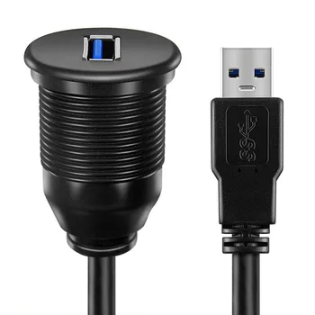 Wodoodporny równo dokującej USB adapter desce rozdzielczej Pan USB 3.0 port mężczyzna do kobiety przedłużacz do samochodu motocykla