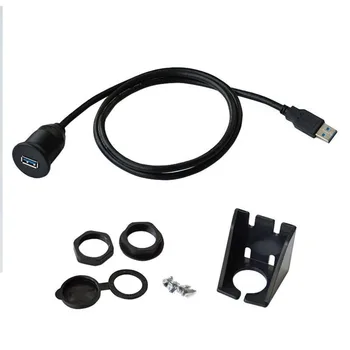 Wodoodporny równo dokującej USB adapter desce rozdzielczej Pan USB 3.0 port mężczyzna do kobiety przedłużacz do samochodu motocykla