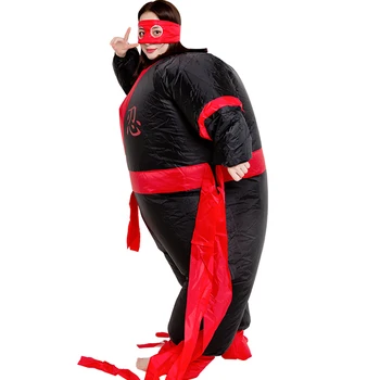 Wojownik Dmuchany kostium cosplay zabawny powietrze wysadzić garnitur Garnitur partii ninja fantazyjny strój Halloween kostium dla dorosłych kombinezon