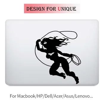 Wonder Woman Laptop Decal for Apple Macbook Sticker Pro Air Retina 11 12 13 15 inch Vinyl Mac HP Dell Mi Surface Book Cover Skin