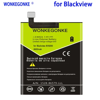 WONKEGONKE 4600 mah dla Blackview BV6000 BV6000S V756161P akumulator z monitorujący numerem