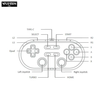 WUIYBN bezprzewodowy sterownik Bluetooth NS kontroler joystick do zmiany biegów automat PC