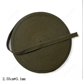 WW2 US ARMY 2.55 cm *3.1 cm Szerokość khaki i zielony pasek o długości 1 m