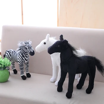 Wybuchowa model prerii zwierzę pot konia zebra symulacja koń pluszowe zabawki nadziewane w dół, bawełna lalka lalka poduszka domowy wystrój sofa