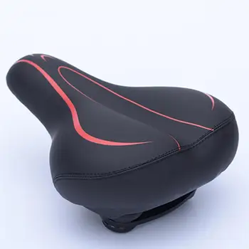 Wygodne amortyzacja proste rowerowy siodło rowerowy fotelik dla kobiety mężczyźni wodoodporną skórzany fotelik rowerowy