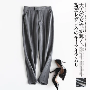 Wygodny elastyczny mikro garnitur spodnie podmiejskie spodnie zwężane spodnie