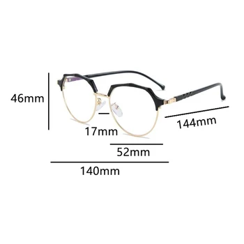 Wyjątkowe Ttransparent Okrągłe Okulary Przezroczyste Soczewki Przepis Glasess Frames Women New Designer Half Frame Plain Glasses Men 2020