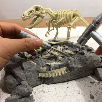 Wykopaliska symulacja archeologiczne skamieniałości dinozaurów DIY szkielet tyranozaura ręcznie robione model zabawki dla dzieci