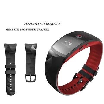 Wymiana Samsung Samsung Gear Fit 2 Pro kolorowy pasek silikonowy do zegarka Samsung Fit2 SM-R360 pasek anty-utracone akcesoria