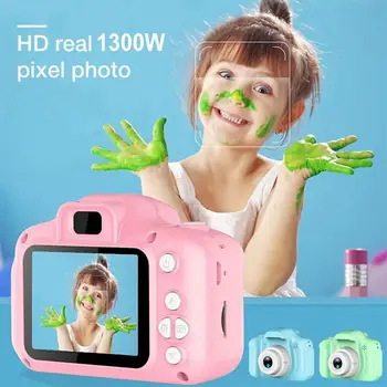 Wysokiej jakości dziecięcy mini kamera 2.0 cali HD 1080P, aparat cyfrowy czasowe wykonywanie zdjęć autofokus prezenty na urodziny, zabawki dla dzieci