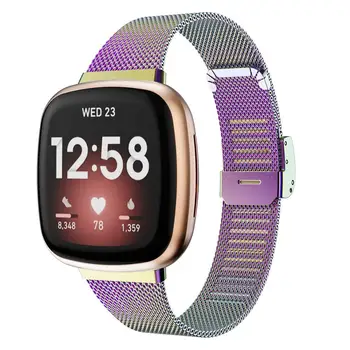 Wysokiej jakości mediolańskie pętli watchband fitbit Versa 3 smart watch band wymiana nowego bransoletki akcesoria Fitbit Sense