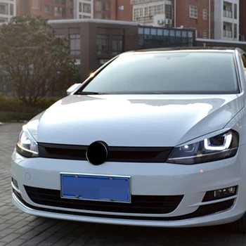 Wysokiej jakości reflektor brwi, powieki ABS chromowana nakładka naklejki do Volkswagen VW Golf 7 GTI MK7