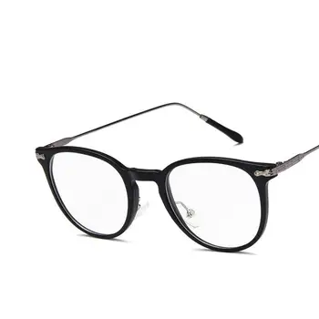 Wysokiej Jakości Retro Mężczyźni Okulary Ramki Optyczne, Okulary Ramka Dla Kobiet Światło Anty Niebieski Promień Okrągłe Komputerowe Okulary Bez Stopnia