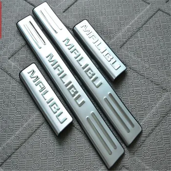 Wysokiej jakości stali nierdzewnej nakładka płyta/próg drzwi ochraniacz naklejka stylizacji samochodów dla 2012-2020 Chevrolet MALIBU stylizacji samochodów