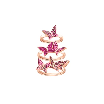 Wysokiej jakości Swa JZ002 oryginalna moda Demon oko kwiat cebula liść Lis pszczoła motyl cegła pierścień z pudełkiem