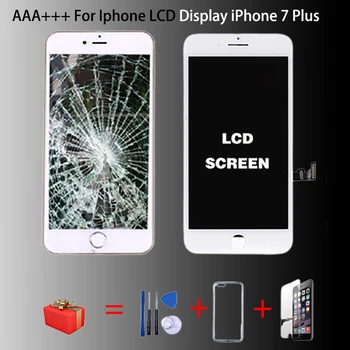 Wyświetlacz do iPhone 6 7 8 6S Plus wymiana ekranu dotykowego AAA+++LCD do 7 4S 5 5S 6 6S No Dead Pixel+szkło hartowane+narzędzia+TPU