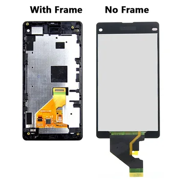 Wyświetlacz do SONY Xperia Z1 compact LCD ekran dotykowy digitizer kompletny z ramką do SONY Xperia Z1mini LCD D5503 M51W wyświetlacz