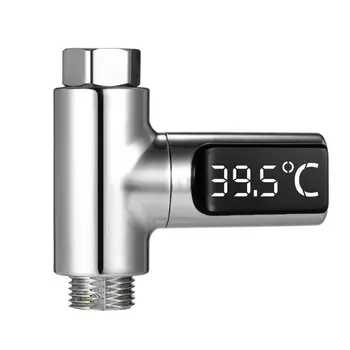 Wyświetlacz led wody Prysznic termometr Самогенерирующееся prąd monitor temperatury wody, energii inteligentne metr termometr