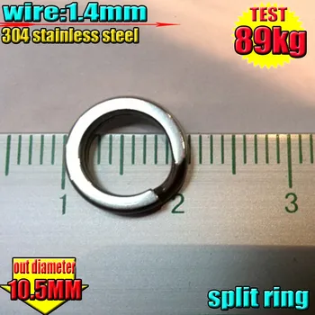 Wędkarstwo split pierścień z przynętami 1.4 mm*10.5 mm Ilość 80 szt./lot niezwykłe jakość