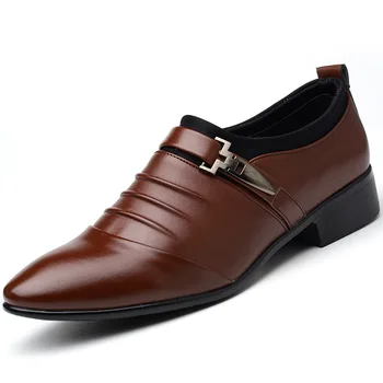 Włoska moda eleganckie оксфордские buty dla mężczyzn buty duże rozmiary męskie formalne buty skórzane męskie sukienki mokasyny man slip on masculino