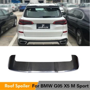 Włókno węglowe tylny spojler dachowy do BMW G05 X5 M Sport 2019 - 2020 tylny spoiler skrzydła pokrywa bagażnika