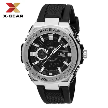 X-GEAR Watch Men Fashion Sport zegarek kwarcowy męskie zegarki Top Brand Luxury Full Steel Business Watch Wodoodporny Relogio Masculino