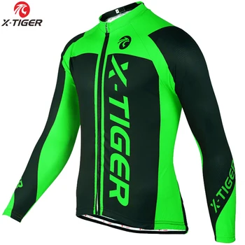 X-Tiger Winter Cycling Clothing Mountain Bicycle Wear Maillot Ropa Ciclismo Invierno Thermal Fleece MTB Bike Cycling Jersey