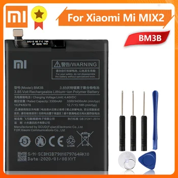 Xiao Mi Xiaomi Mi BM3B telefoniczna bateria do Xiao mi MIX2 MIX 2 BM3B 3400mAh oryginalna, wymienna bateria + narzędzie