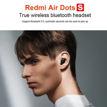 Xiaomi Redmi AirDots S Wireless Bluetooth 5.0 TWS słuchawki zestaw słuchawkowy lewy prawy tryb niskie opóźnienia Mi True Wireless Stereo Auto Link
