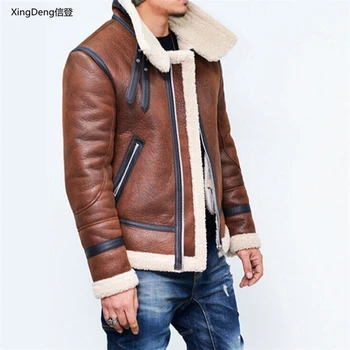XingDeng Solid color zipper bomber ciepła kurtka sweter motocyklowe kurtki zamek bawełna moda Męska odzież plus rozmiar 4XL