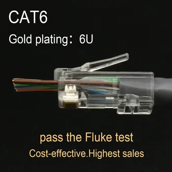 Xintylink EZ złącze rj45 cat6 rg rj 45 ethernet modem kablowy wtyk 8P8C utp rg45 cat 6 złącze sieciowe lan nieekranowane modułowe конектор