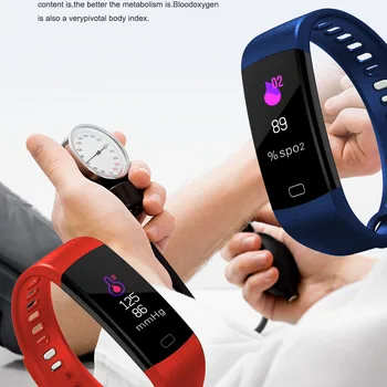 Y5 Smart Wristband Heart Rate Blood Pressure Monitor Tracker Fitness Tracker Inteligentne Bransoletka Wodoodporne Inteligentny Zegarek Krokomierz
