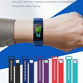 Y5 Smart Wristband Heart Rate Blood Pressure Monitor Tracker Fitness Tracker Inteligentne Bransoletka Wodoodporne Inteligentny Zegarek Krokomierz