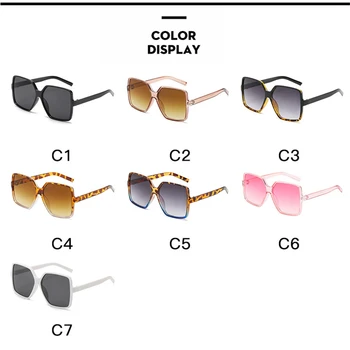 YAMEIZE moda ponadgabarytowych kwadratowych okularów luksusowej marki projektant gradient okulary klasyczne okulary odcienie Gafa De Sol