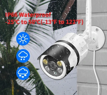 YCC365 Plus APP Outdoor Bullet WiFi Camera with Two-Way Night Vision Talk Water-Proof-Function 2.0 MP 1080P HD CCTV Camera WiFi