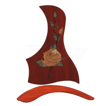 Yibuy wkładka naklejka naklejka Pickguard & podłokietnik dla 40-41 cm akustyczna gitara