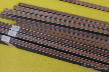 Yinfente 25x Guitar Binding Inlay Body Project Purfling Strip Solid wood partii gitarowych 640x6x1.2mm #75C47