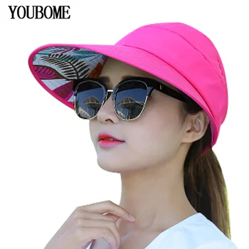 YOUBOME Modne letnie kapelusze dla kobiet, okulary, kapelusze dla kobiet Kobiety plaża nowe osłony stałe Panama Floppy Girl Big Rondem Cap Sun Hat