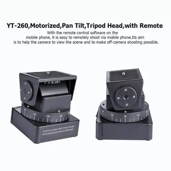 YT-260 kamera głowica drukująca zmotoryzowany Pan Tilt pilot zdalnego sterowania dla telefonów komórkowych SONY QX10 QX30 QX100 QX1L kamery
