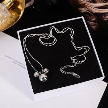 YUN systemu RUO moda mysz wisiorek naszyjnik łańcuch sweter różowe złoto kolor tytanu stali biżuteria kobieta prezent na urodziny nie zmienić kolor