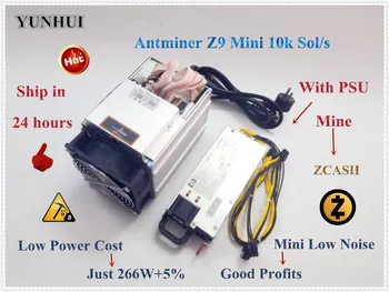 YUNHUI Used Antminer Z9 Mini 10k Sol/s 300W ZCASH ZEN ZEC BTG Asic Equihash Miner can Mine ZEN ZEC BTG coin can reach to 14